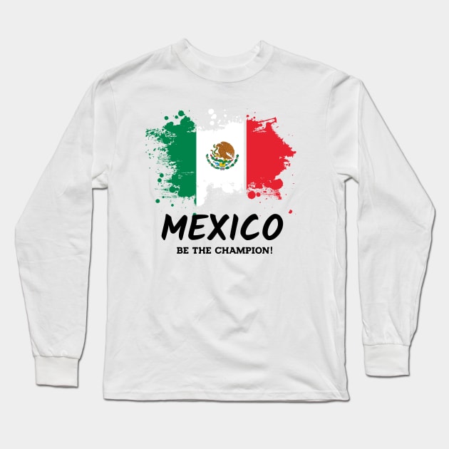Fifa World Cup 2018 Mexico Long Sleeve T-Shirt by VEKTORKITA
